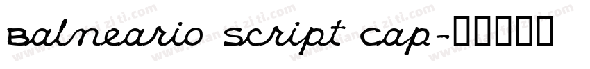 Balneario Script Cap字体转换
